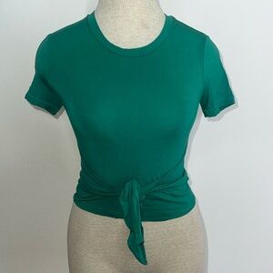 Wilfred Aritzia Tie Front Crop Top